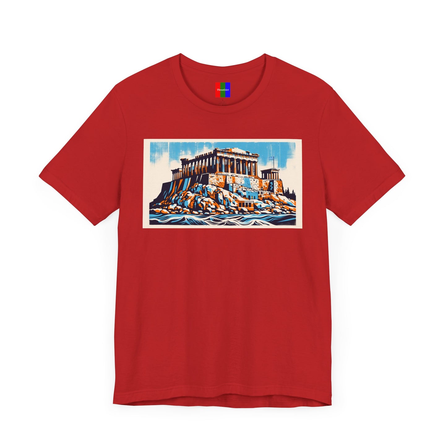 1. Acropolis of Athens Greece from Landmarks Collection - Unisex T-shirt