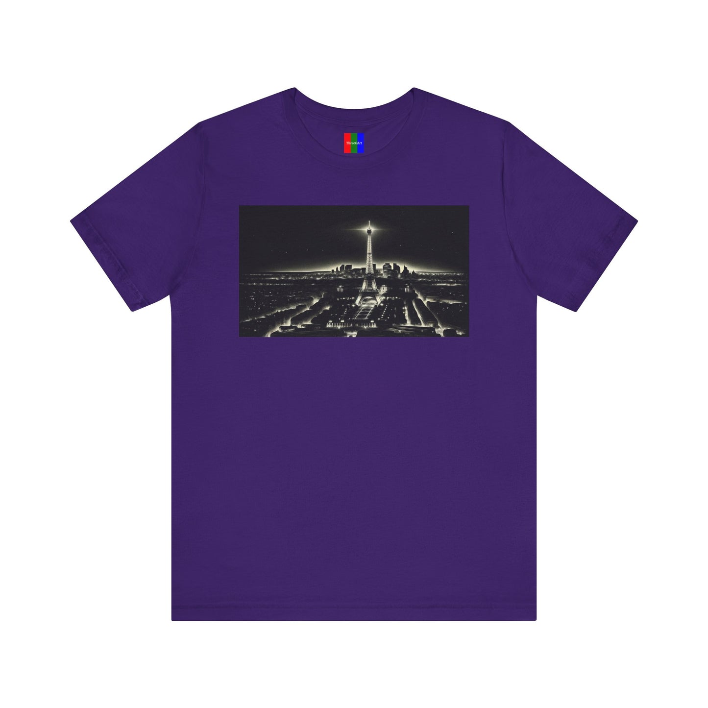 3. Eiffel Tower Paris France from Landmarks Collection - Unisex T-shirt