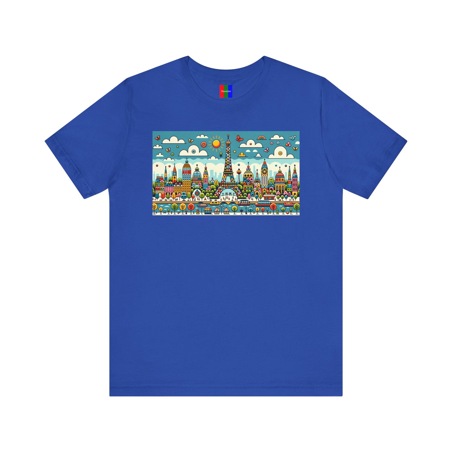 2. Eiffel Tower Paris France from Landmarks Collection - Unisex T-shirt