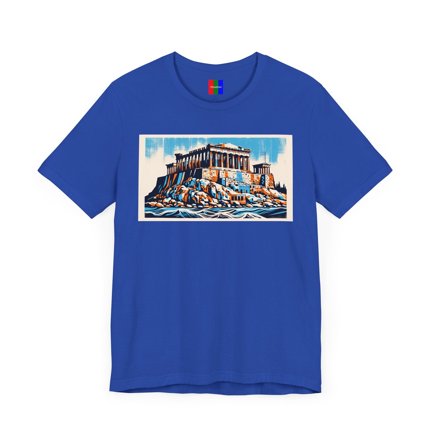 1. Acropolis of Athens Greece from Landmarks Collection - Unisex T-shirt