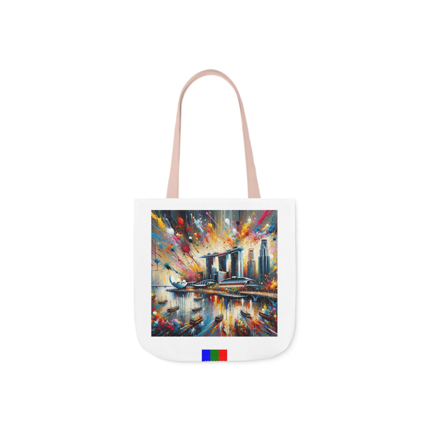 Singapore Flip Canvas Tote Bag