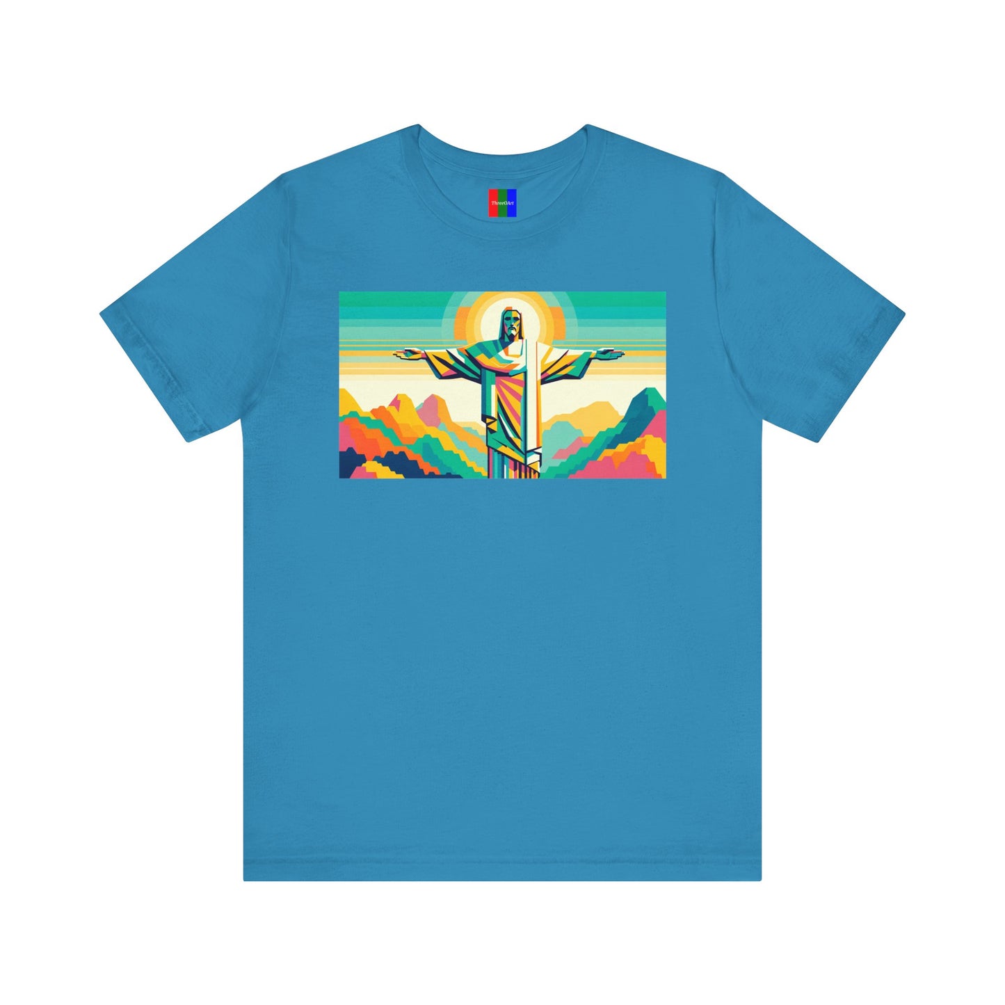 2. Christ the Redeemer Brazil from Landmarks Collection - Unisex T-shirt