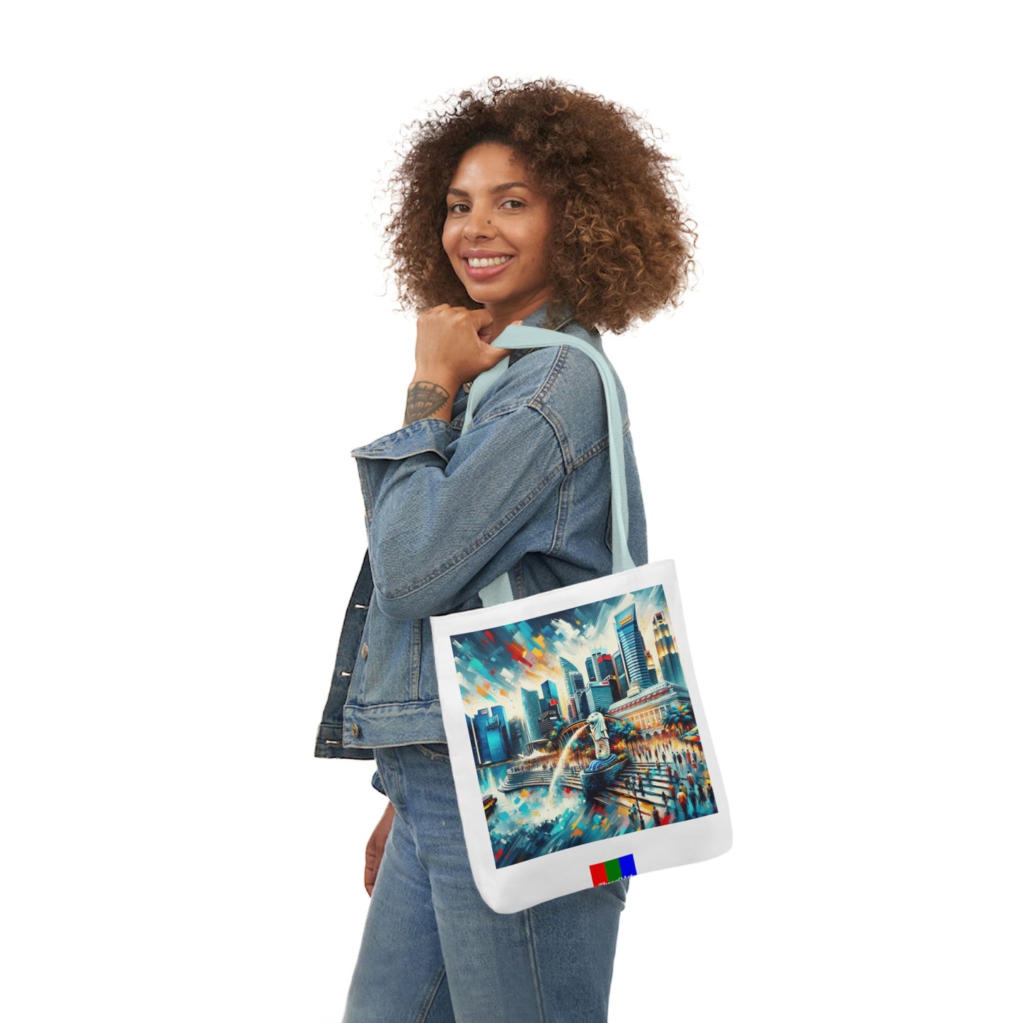 Singapore Flip Canvas Tote Bag