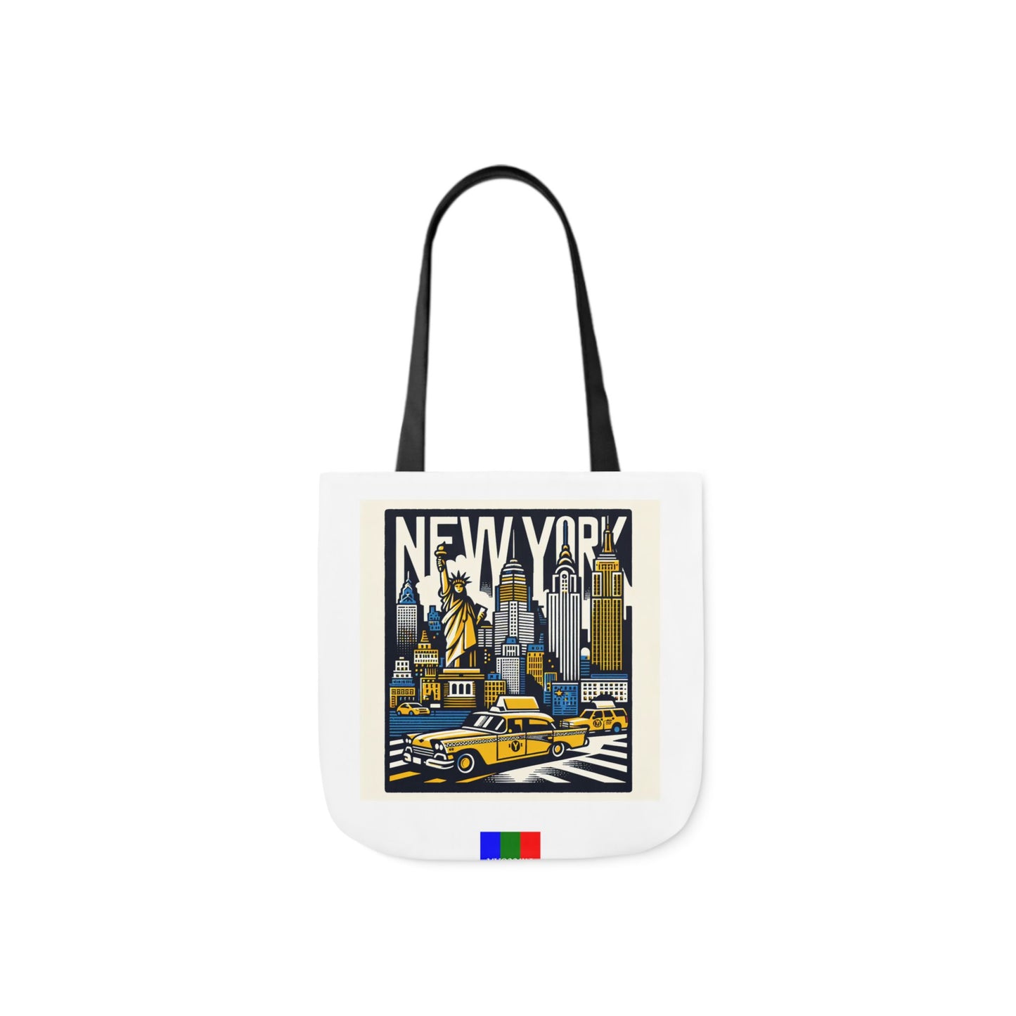 New York Flip Canvas Tote Bag