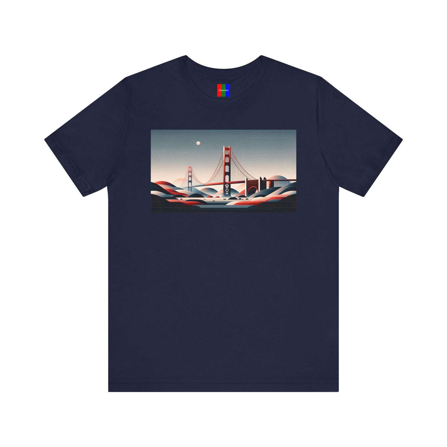 1. Golden Gate Bridge San Francisco USA from Landmarks Collection - Unisex T-shirt