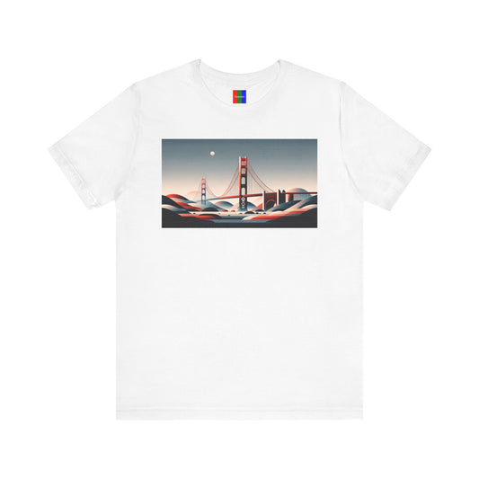 1. Golden Gate Bridge San Francisco USA from Landmarks Collection - Unisex T-shirt