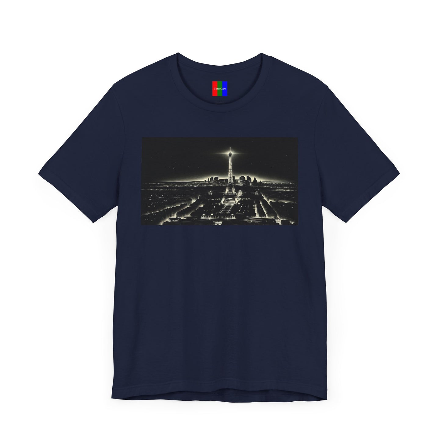 3. Eiffel Tower Paris France from Landmarks Collection - Unisex T-shirt