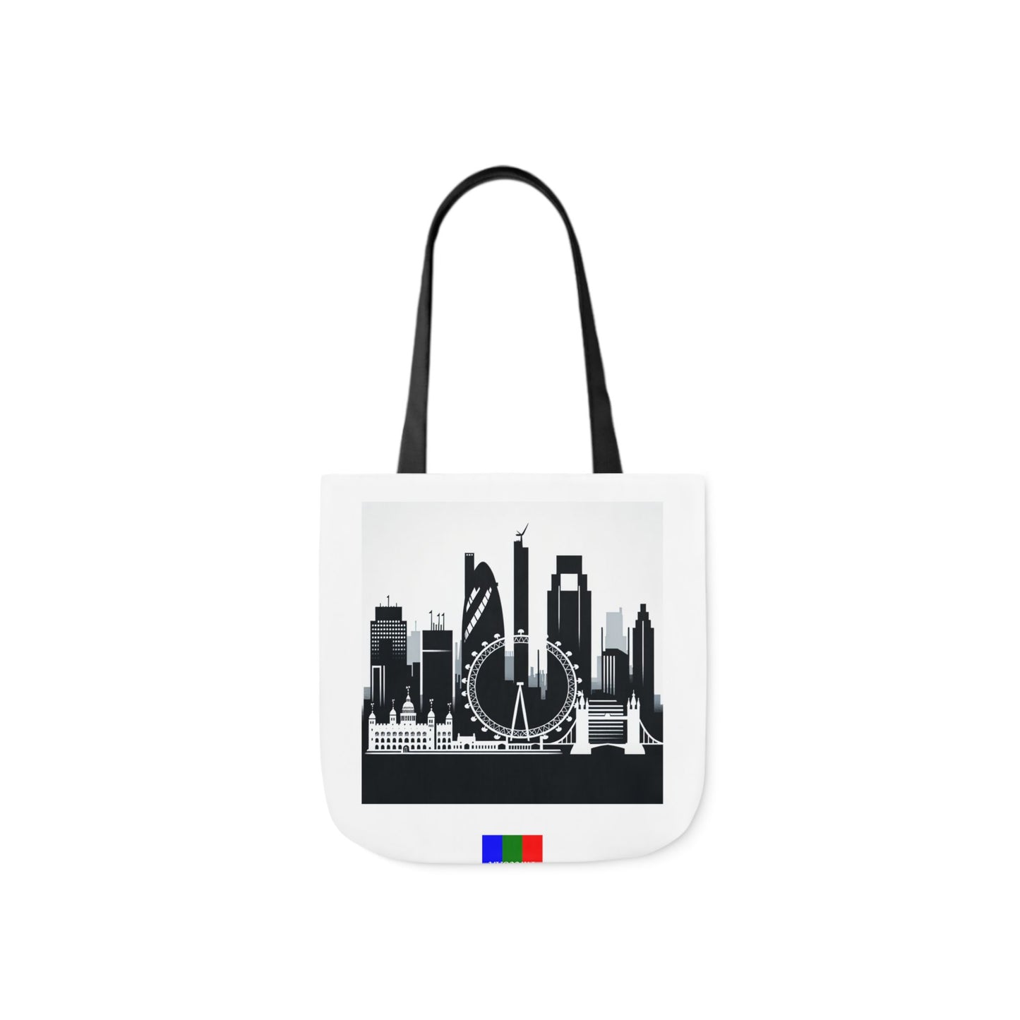 London Flip Canvas Tote Bag