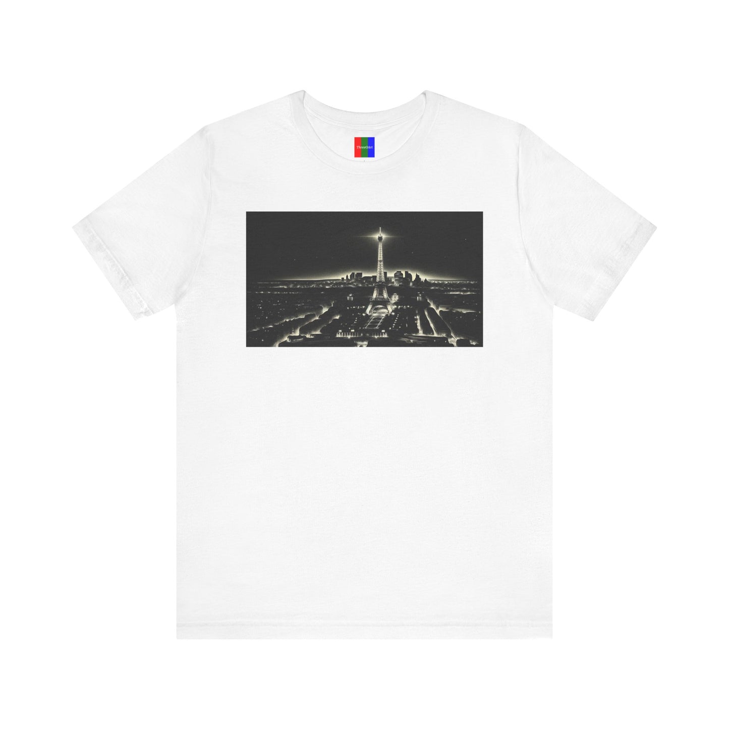 3. Eiffel Tower Paris France from Landmarks Collection - Unisex T-shirt