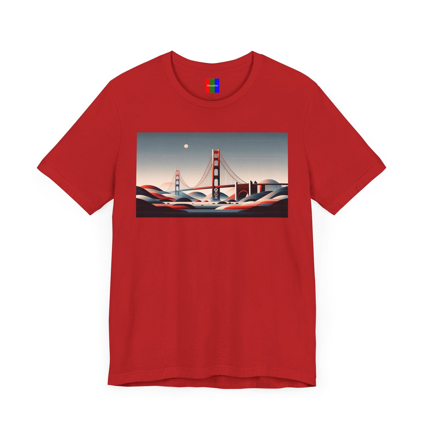 1. Golden Gate Bridge San Francisco USA from Landmarks Collection - Unisex T-shirt